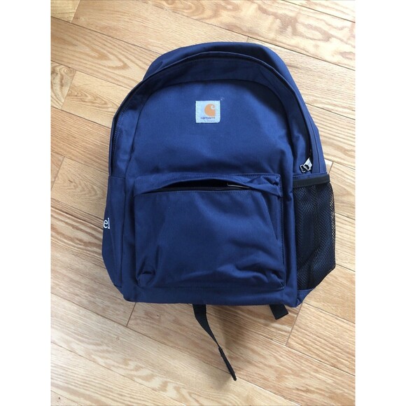 Carhartt Rucksack Canvas Backpack Insulated Cooler Blue #3454 - Picture 2 of 7